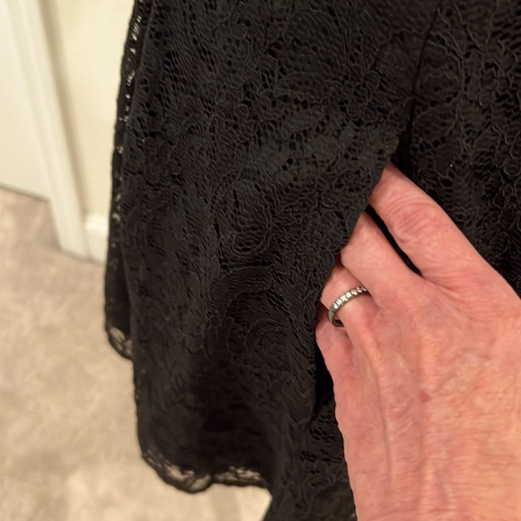 Express Lace Overlay Skater Dress - Picture 7 of 10